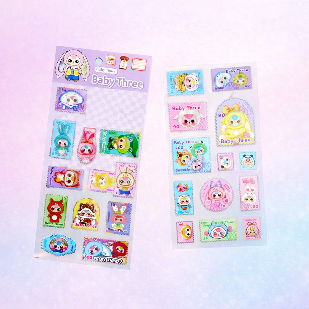🛍️ Stickers Baby Three 🎀✨