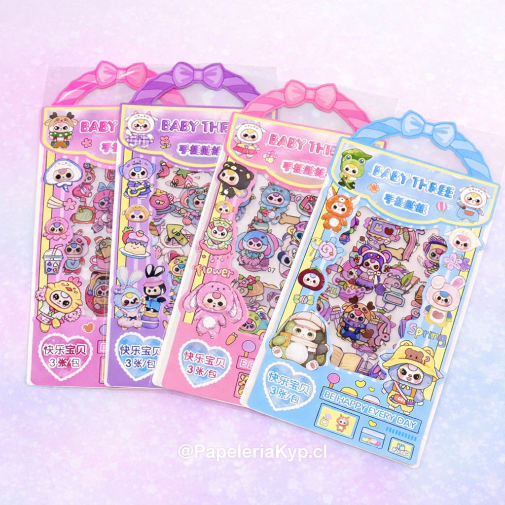🛍️ Stickers Baby Three Lazo ✨