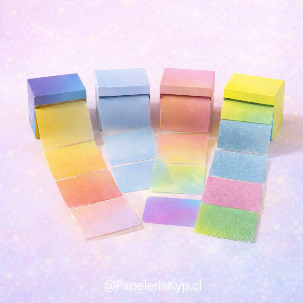 📝 Caja de Post-it Adhesivas Transparente ✨ - Imagen 2