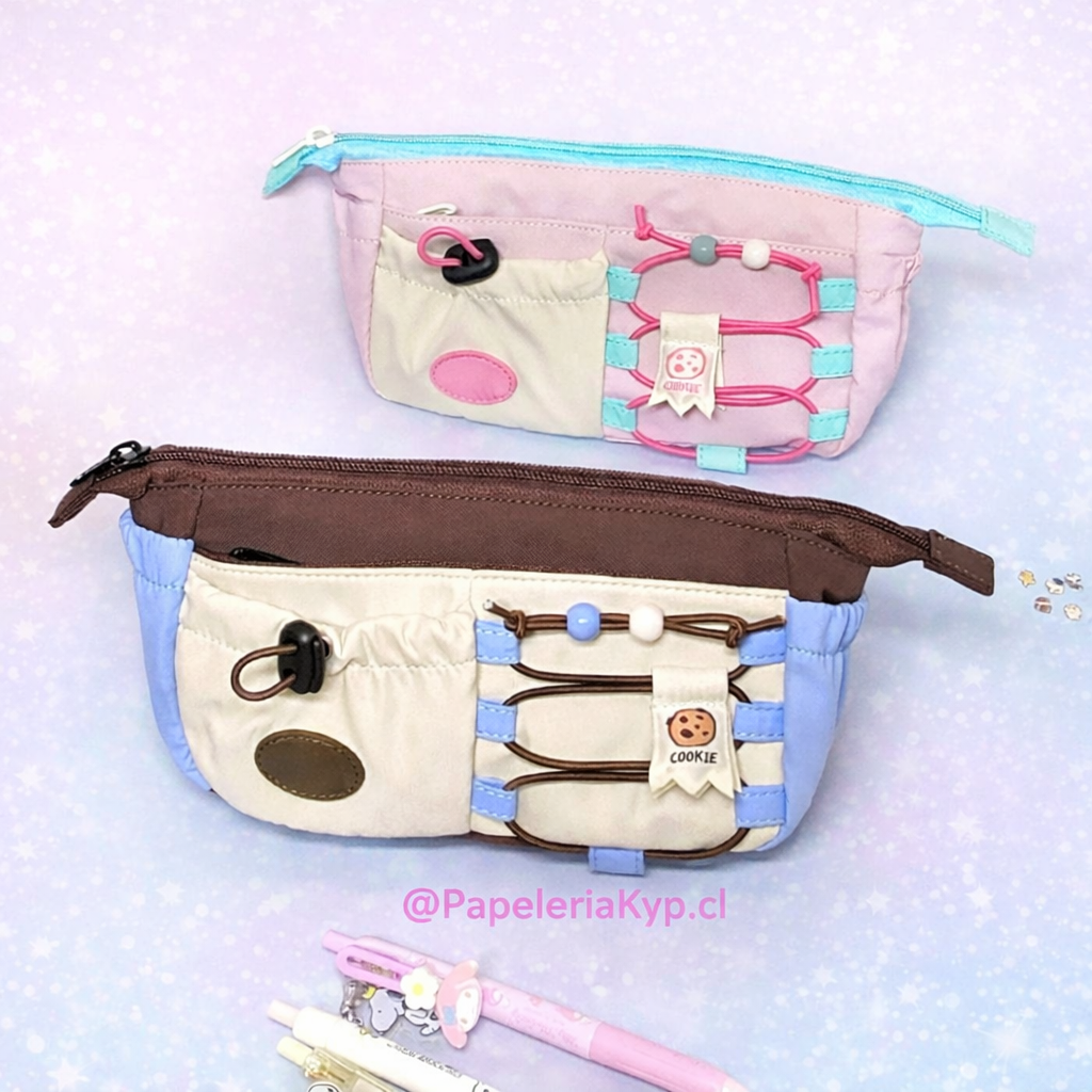 ✨ Estuche Kawaii con Mini Espacios Organizadores ✨