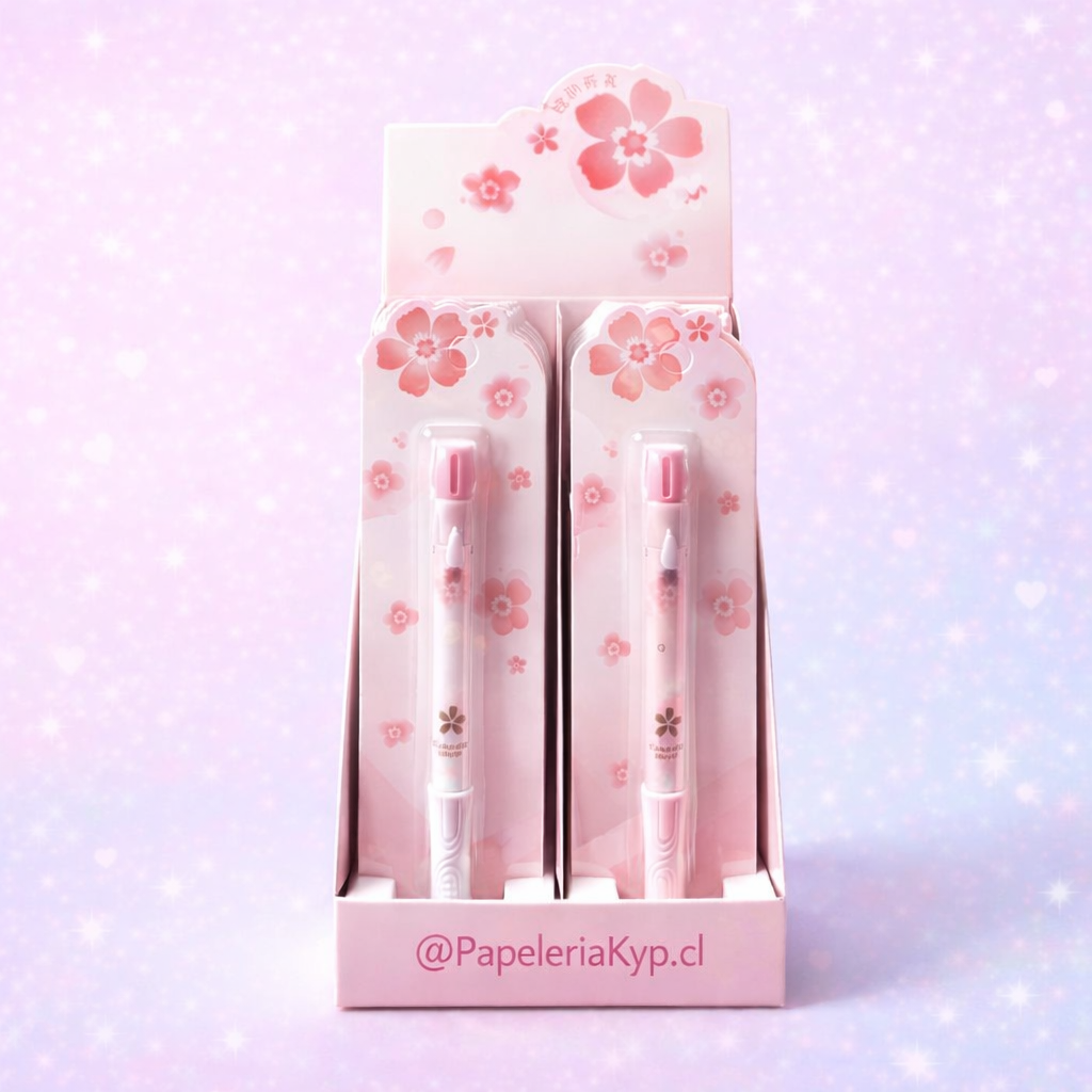 ✨ Lápiz Tinta Gel Delgado Flor Sakura ✨