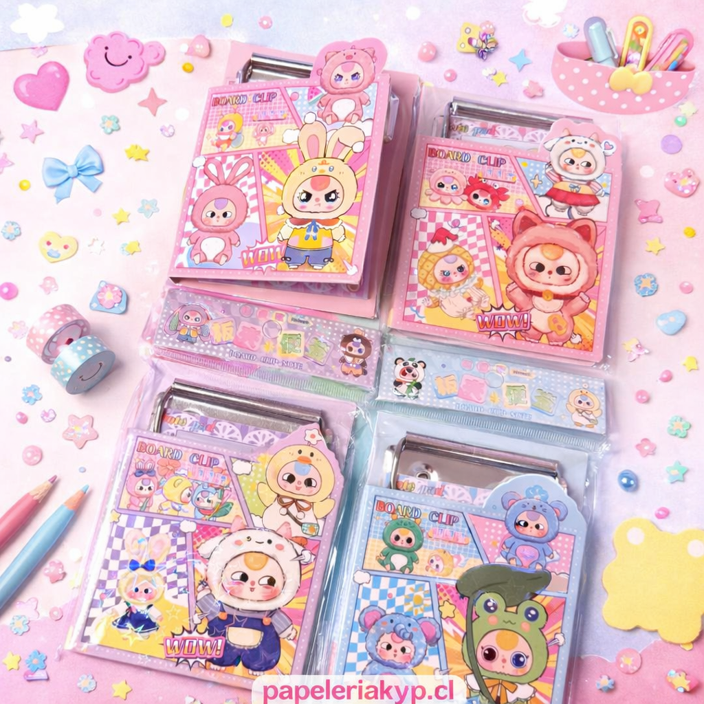 📌 Mini Notas Adhesivas Baby Three 🐻✨