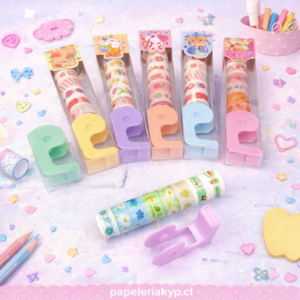 🎀 Set de Washi Tape con Dispensador ✨