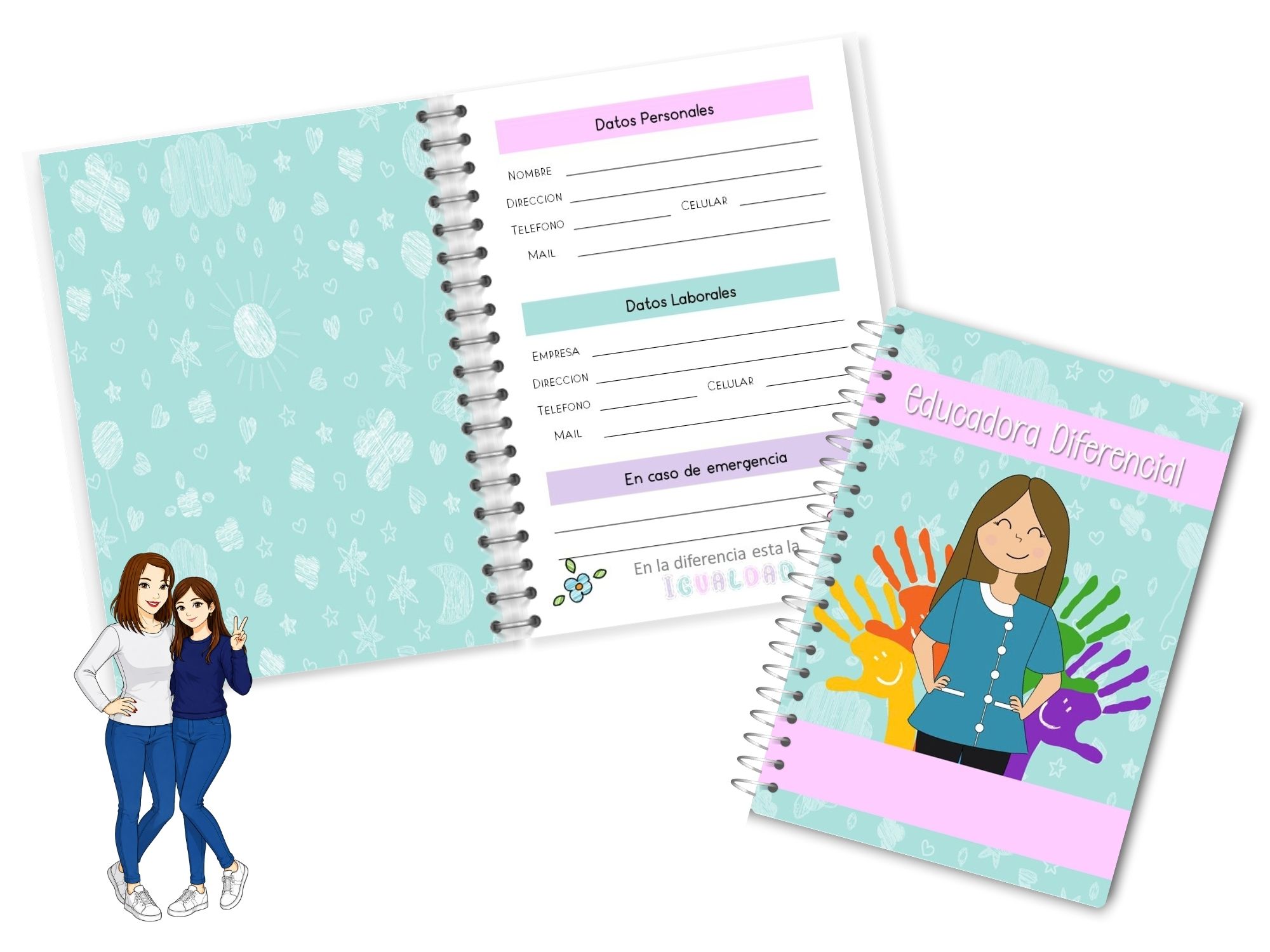 🍎✨ Agenda Educadora Diferencial ✨🧠