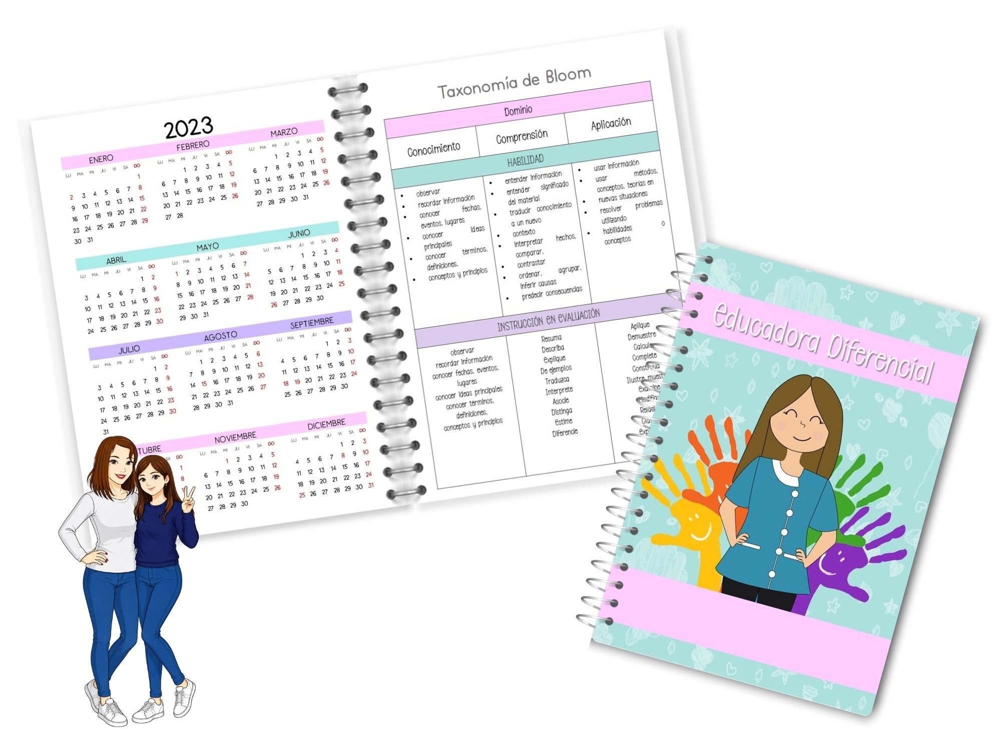 🍎✨ Agenda Educadora Diferencial ✨🧠 - Imagen 2
