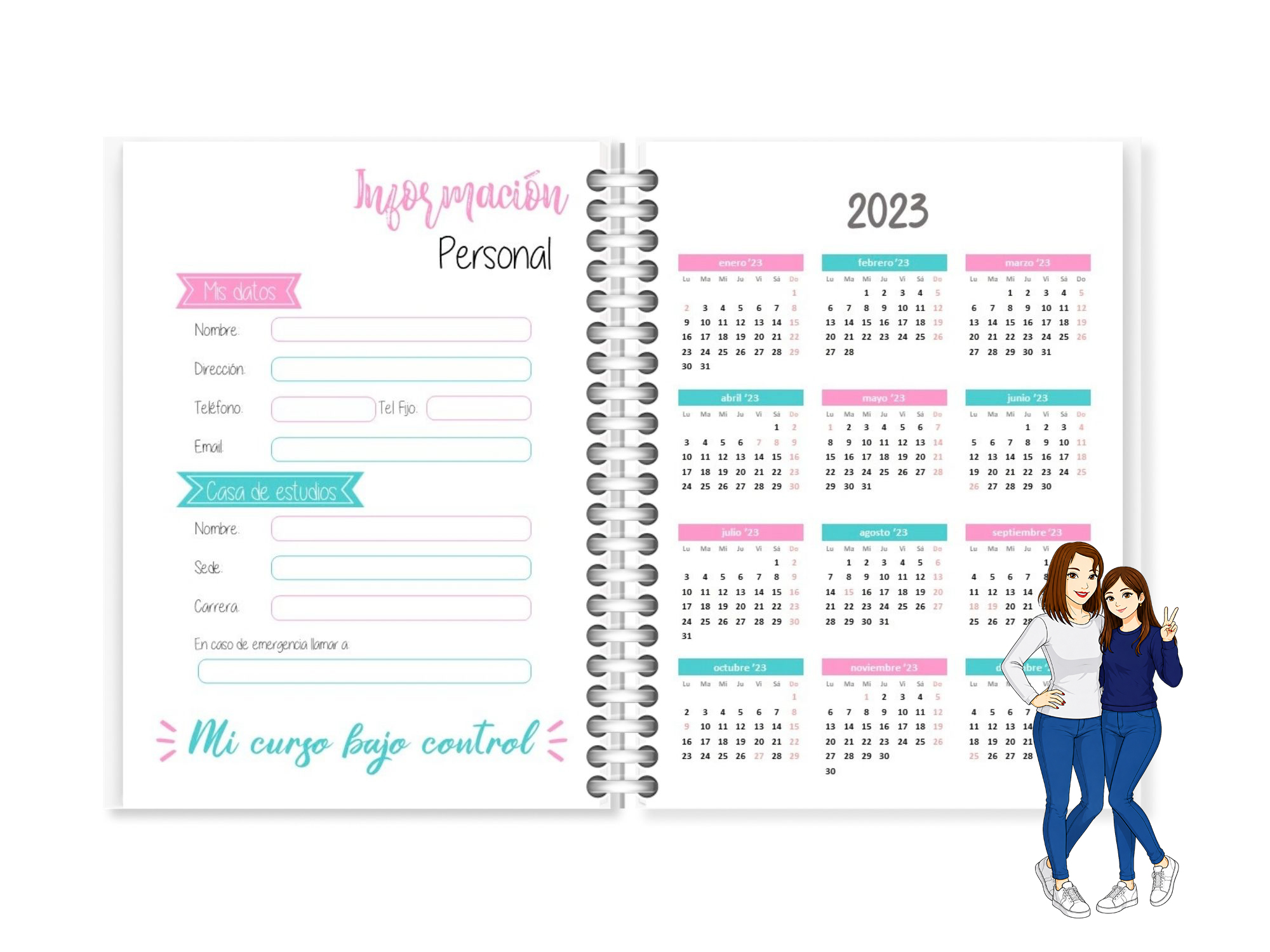 📚✨ Agenda Universitaria Organizada - Imagen 2